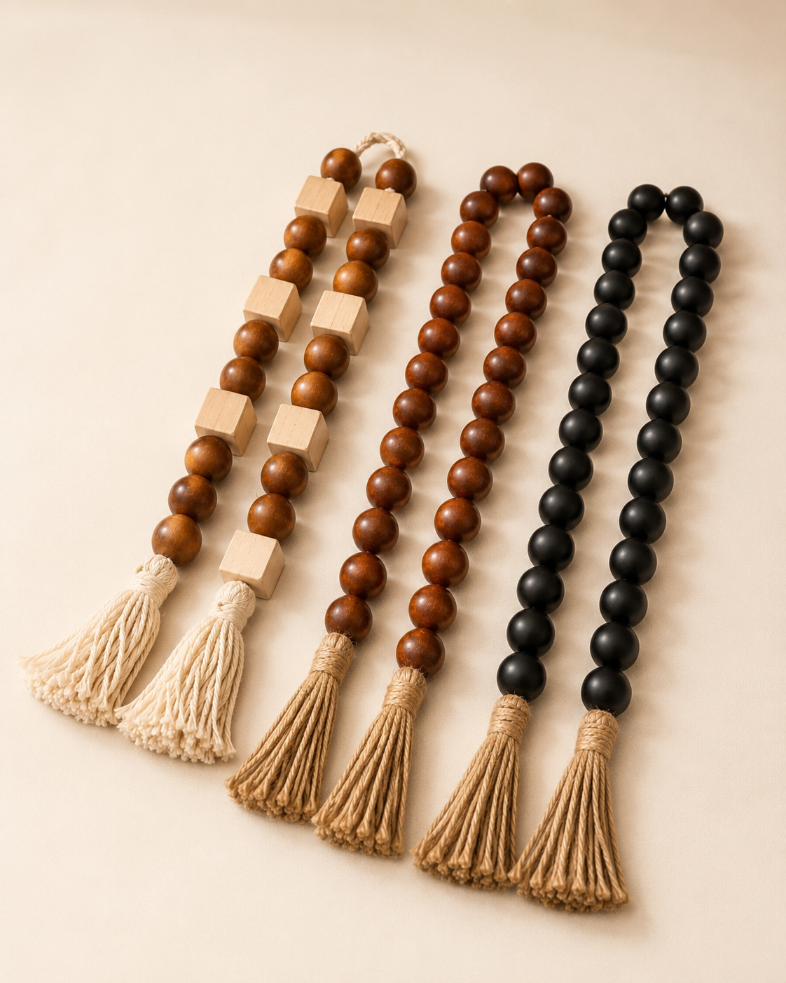 Decorative Wooden Bead Garland