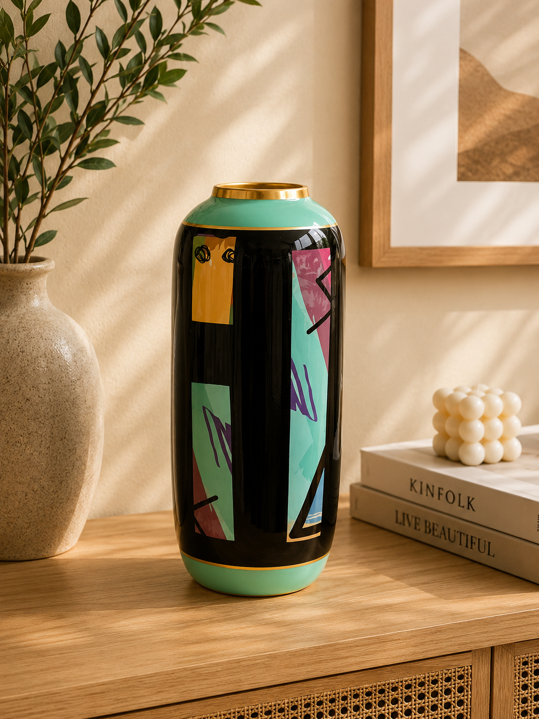 Abstract Art Decorative Vase