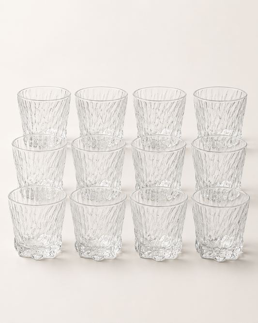 Classic Clear Glass Set of 12