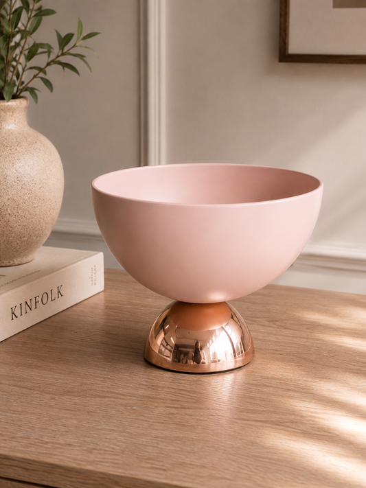 Metallic-Base Decorative Accent Bowl