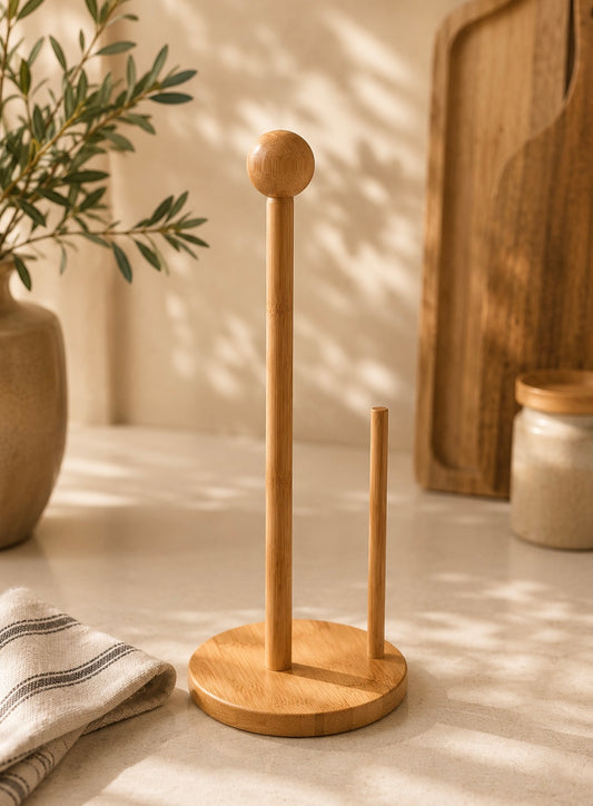 Wooden Paper Towel Holder