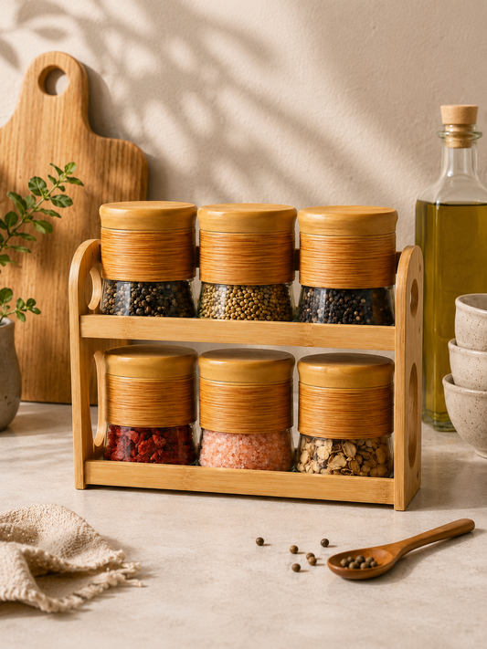 Bamboo Spice Rack