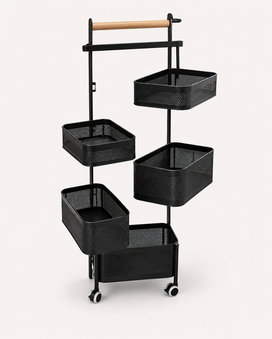 5 Tier Rotating Storage Cart