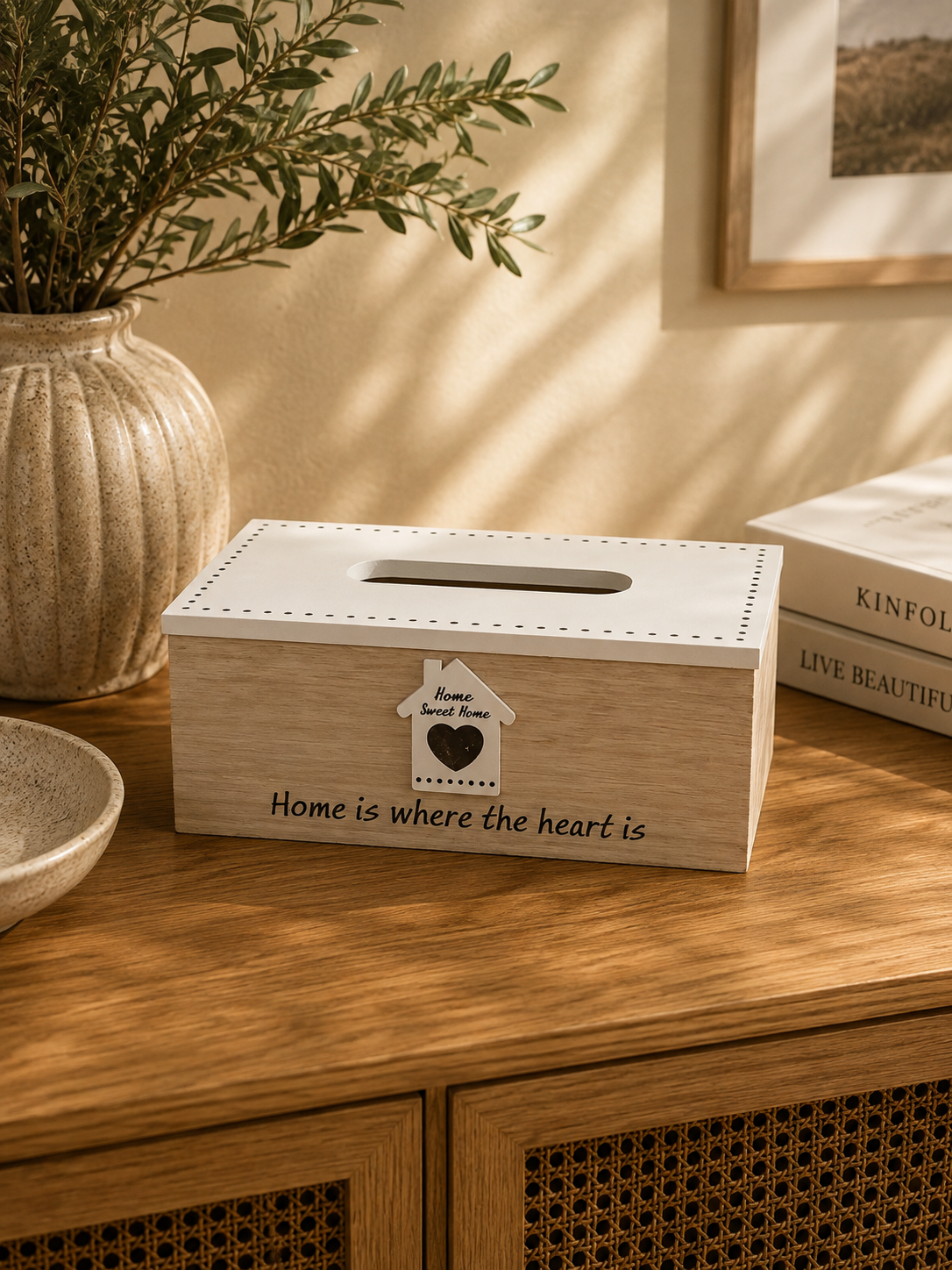 Decorative Wooden Tissue Box Cover