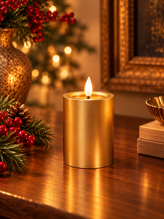 Golden Glow LED Candles