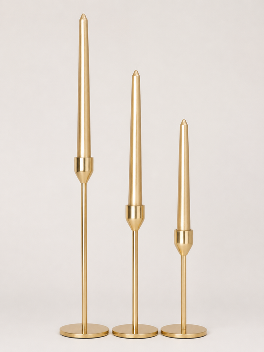Gold Taper Candles