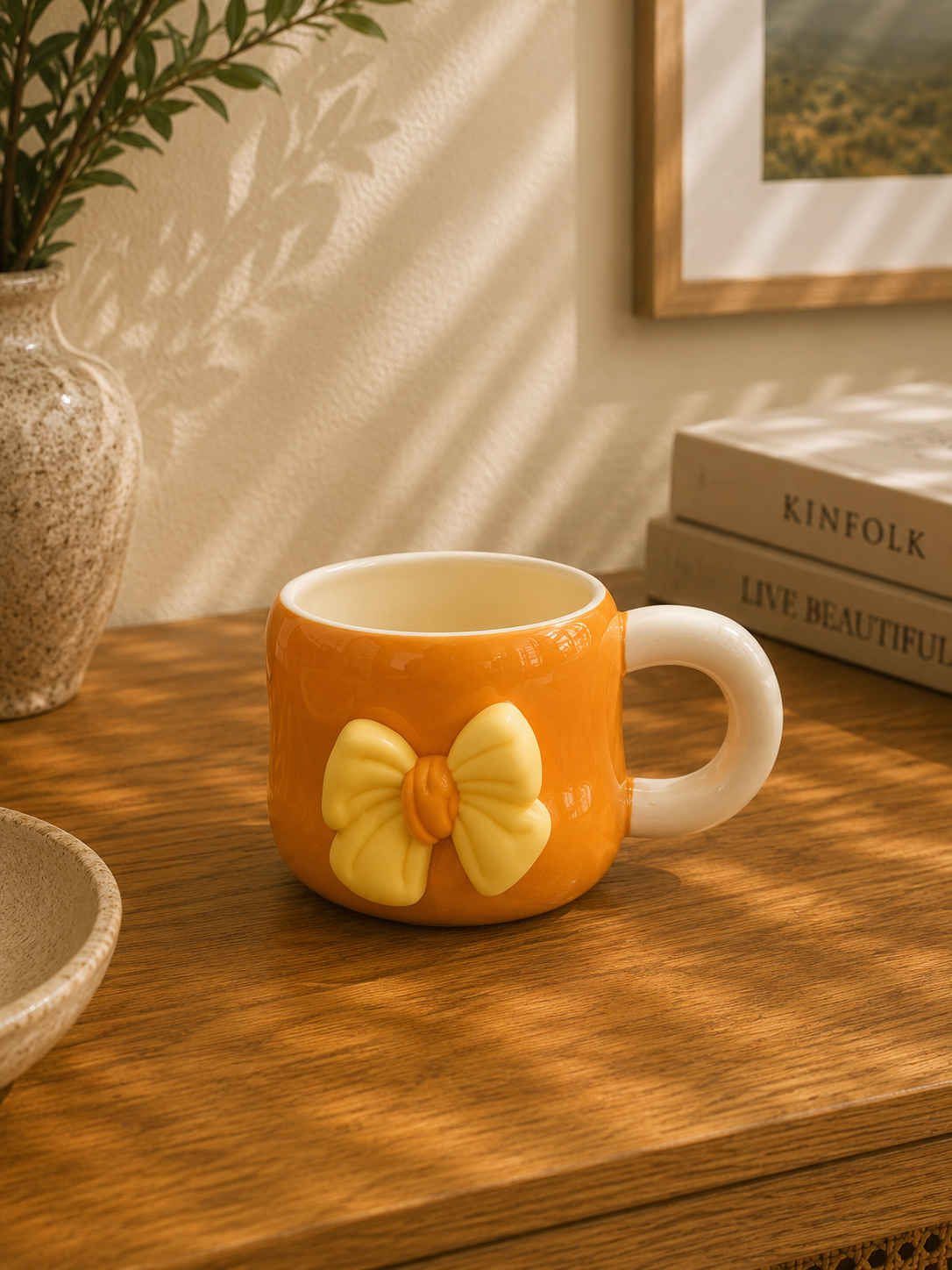 Bow Ceramic Mug