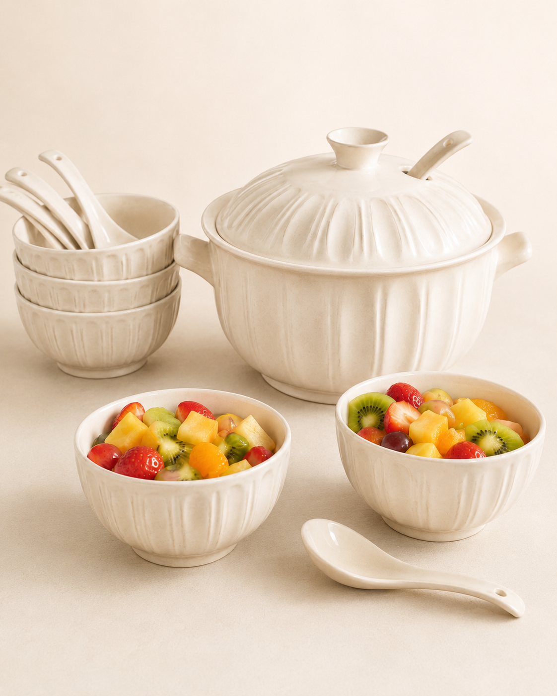 15 Piece Ceramic Serving Set