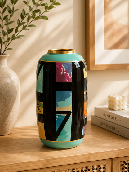 Abstract Art Decorative Vase