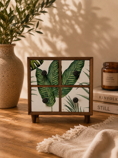 Mini Wooden Jewelry & Accessory Cabinets