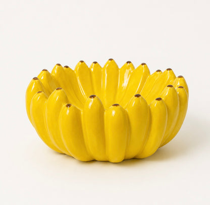 Decorative Yellow Ceramic Bowl