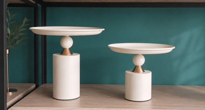 Modern Pedestal Display Tray Stand