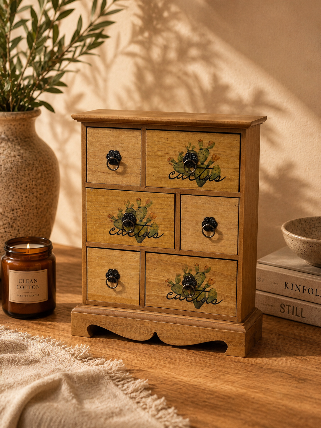 Mini Wooden Jewelry & Accessory Cabinets