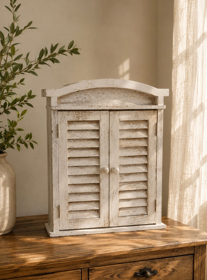 Rustic Shutter Wall Mirror
