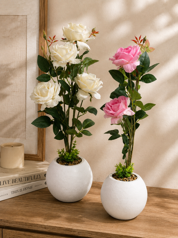 Faux Potted Plant Accent
