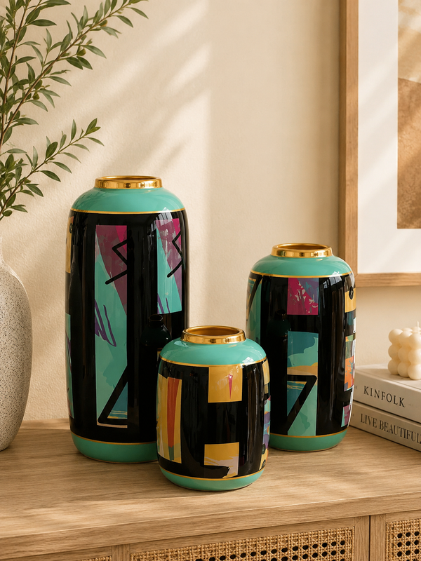 Abstract Art Decorative Vase