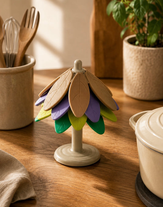 Foldable Silicone Tree Trivet Set