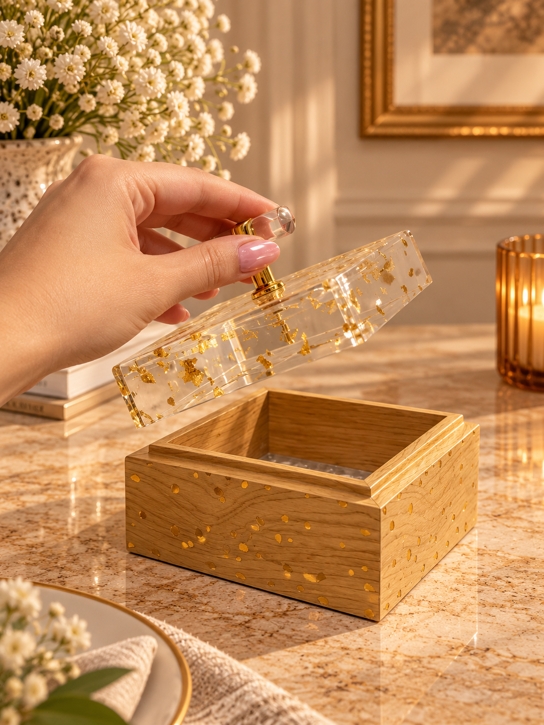 Luxe Wooden Treat Box