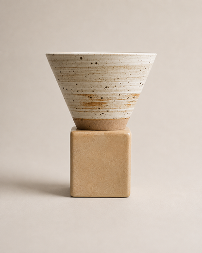Modern Ceramic Incense Holder with Detachable Base