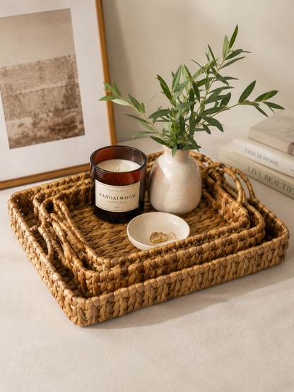 Natural Woven Serving Tray