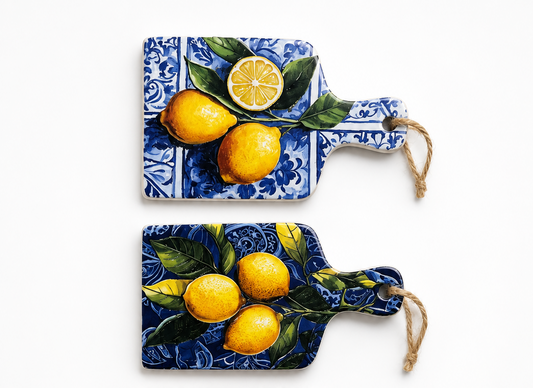 Lemon Cutting Board Fridge Magnets