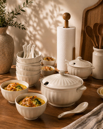 15 Piece Ceramic Serving Set