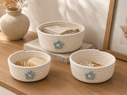 Woven Oval Storage Basket