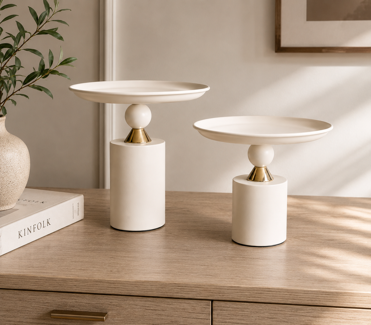 Modern Pedestal Display Tray Stand