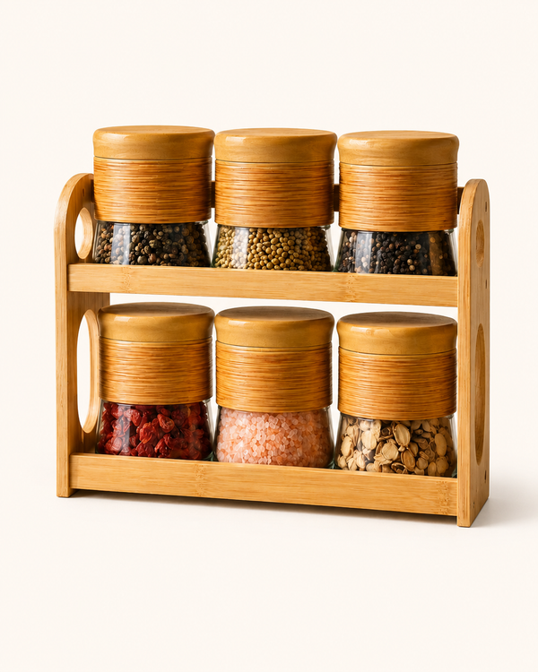 Bamboo Spice Rack
