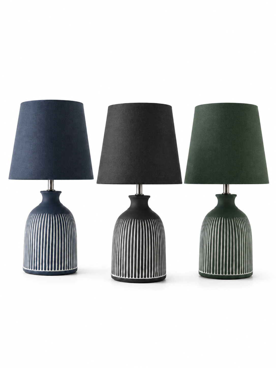 Striped Ceramic Table Lamp