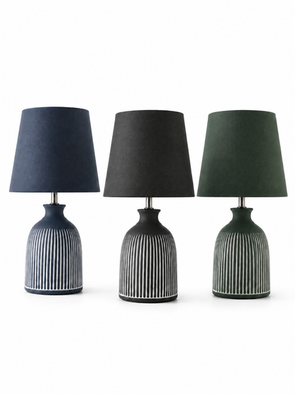 Striped Ceramic Table Lamp