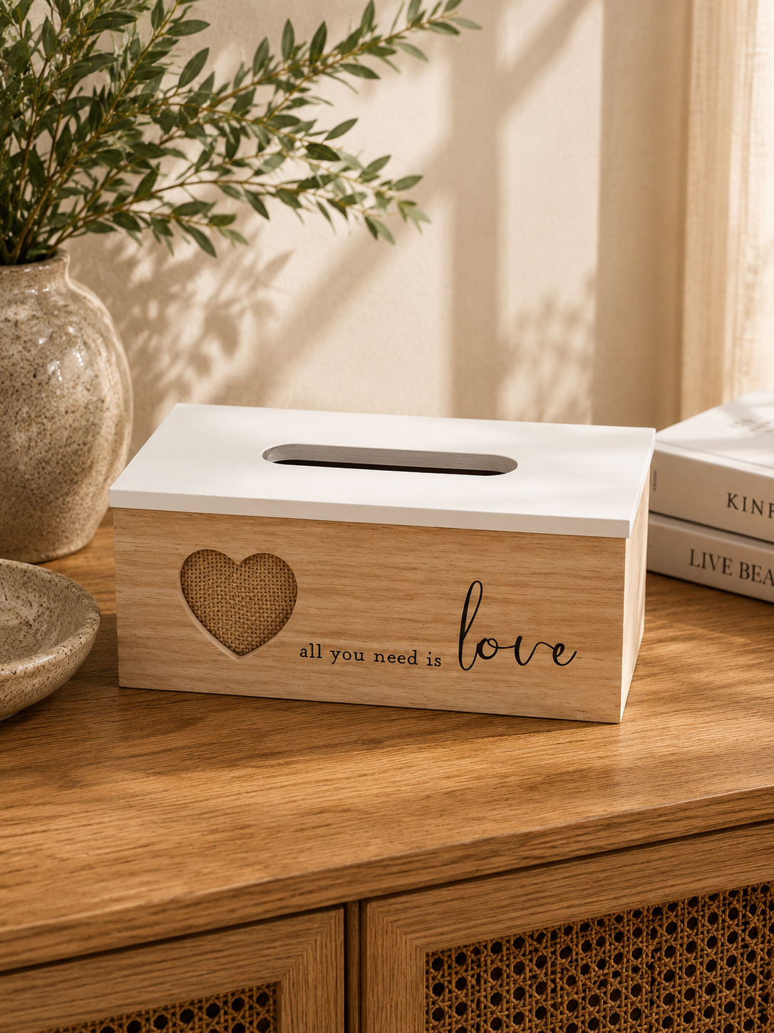 Decorative Wooden Tissue Box Cover