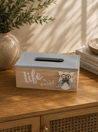 Decorative Wooden Tissue Box Cover