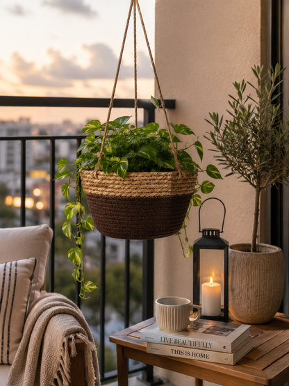 Woven Hanging Plant Basket