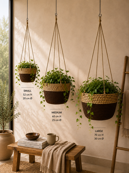 Woven Hanging Plant Basket