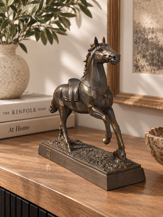 Vintage Bronze Horse Sculpture