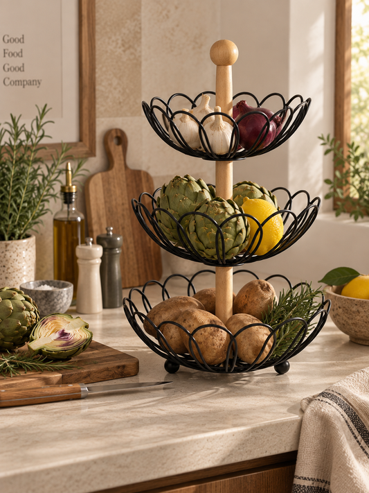 Metal Fruit & Vegetable Stand