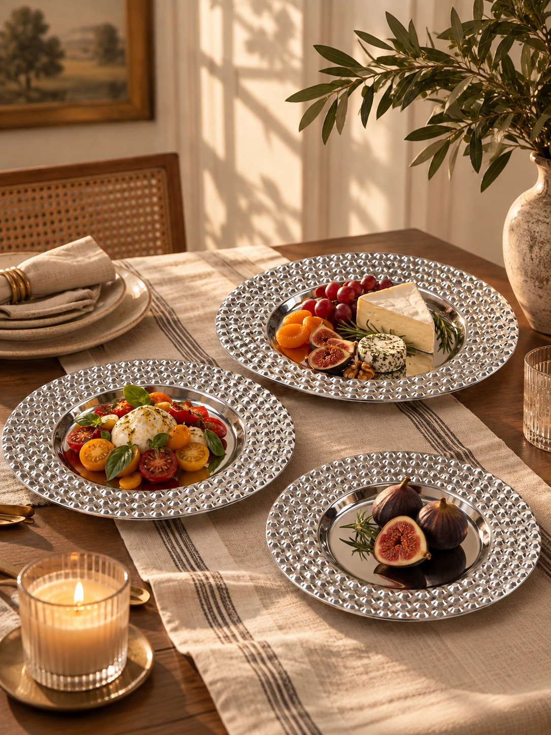 Elegant Textured Serving Platter