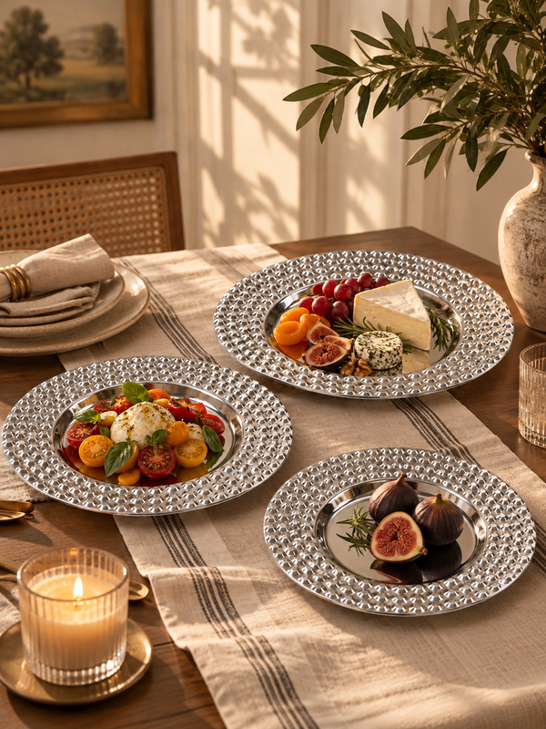 Elegant Textured Serving Platter