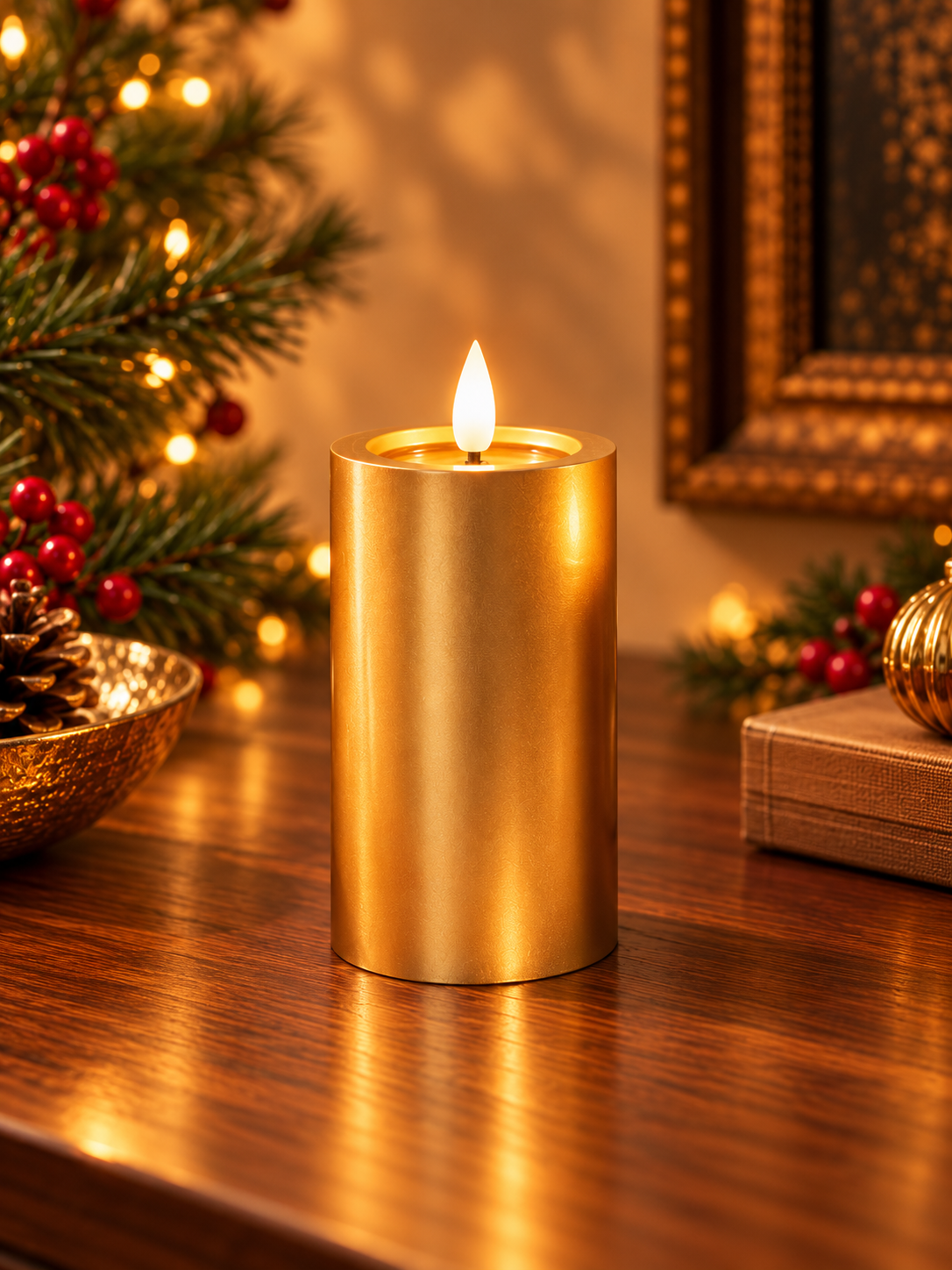 Golden Glow LED Candles