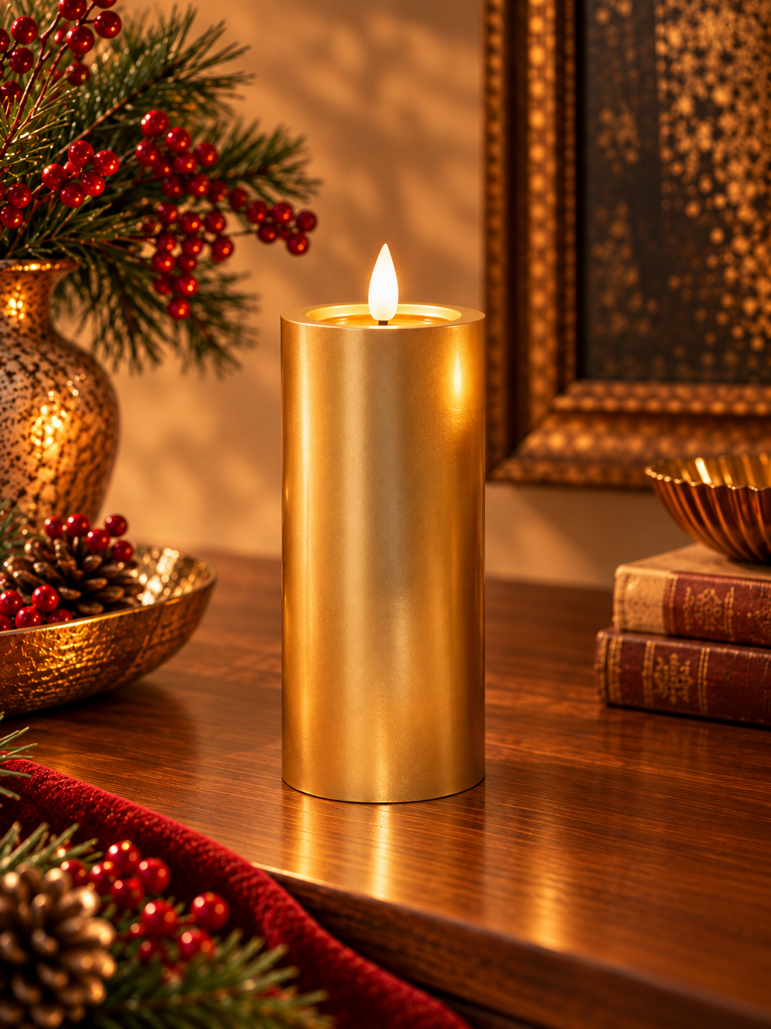Golden Glow LED Candles